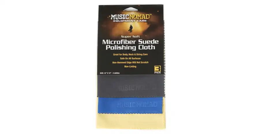 MusicNomad Microfiber Suede Polishing Cloth 3er Pack